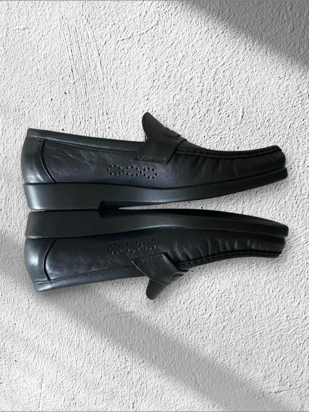 SAS Loafers NEW Ace Slip On Comfort Penny Handsewn Leather Black Size 9.5 W